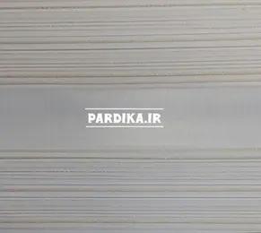 پرده زبرا _ طرح پلیسه_سفید طلایی S703