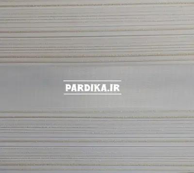 پرده زبرا _ طرح پلیسه_سفید طلایی S703