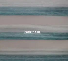 پرده زبرا _ طرح ساده _ آبی S10311