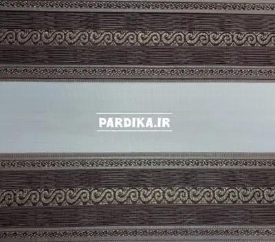 پرده زبرا _ طرح پلیسه_قهوه ای طلایی S113