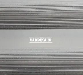 پرده زبرا _ طرح پلیسه_طوسی نقره ای S702