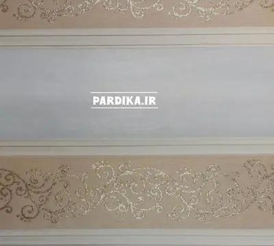 پرده زبرا _ طرح پلیسه_کرم طلایی S503