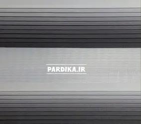 پرده زبرا _ طرح پلیسه_سفیدطوسی S802