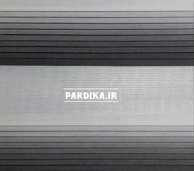 پرده زبرا _ طرح پلیسه_سفیدطوسی S802
